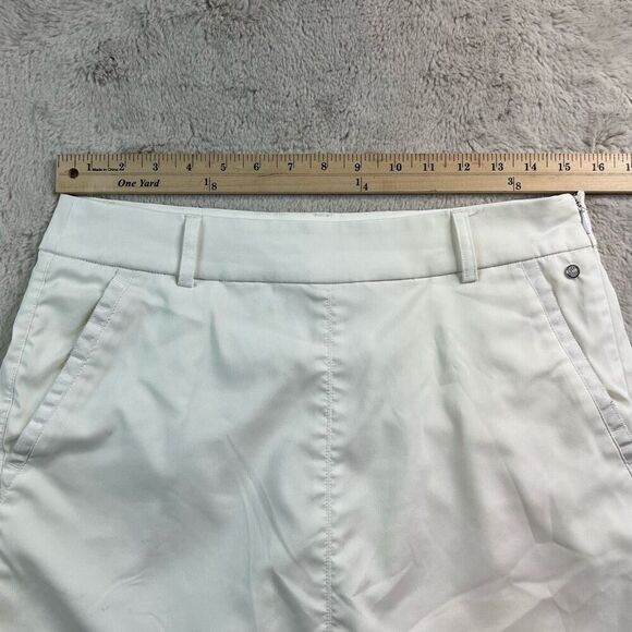 Puma Mini Skirt Skort Womens Size 4 White Golf Tennis Shorts Lined - Picture 8 of 11